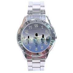 Abstract Gates Doors Stars Stainless Steel Analogue Watch by Nexatart