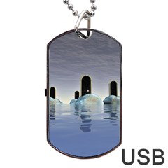 Abstract Gates Doors Stars Dog Tag Usb Flash (one Side) by Nexatart