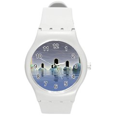 Abstract Gates Doors Stars Round Plastic Sport Watch (m) by Nexatart