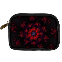 Fractal Abstract Blossom Bloom Red Digital Camera Cases by Nexatart