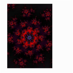 Fractal Abstract Blossom Bloom Red Large Garden Flag (two Sides) by Nexatart