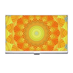 Sunshine Sunny Sun Abstract Yellow Business Card Holders by Nexatart