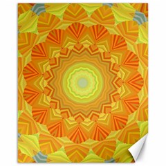 Sunshine Sunny Sun Abstract Yellow Canvas 16  X 20   by Nexatart