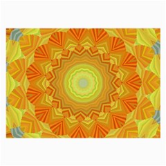 Sunshine Sunny Sun Abstract Yellow Large Glasses Cloth (2-side) by Nexatart