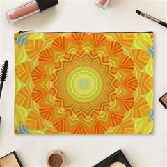 Sunshine Sunny Sun Abstract Yellow Cosmetic Bag (xl) by Nexatart