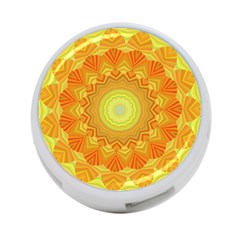 Sunshine Sunny Sun Abstract Yellow 4-port Usb Hub (two Sides)  by Nexatart