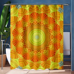 Sunshine Sunny Sun Abstract Yellow Shower Curtain 60  X 72  (medium)  by Nexatart