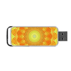 Sunshine Sunny Sun Abstract Yellow Portable Usb Flash (two Sides) by Nexatart