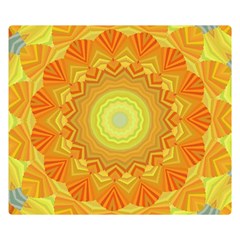 Sunshine Sunny Sun Abstract Yellow Double Sided Flano Blanket (small)  by Nexatart