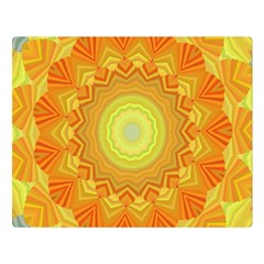 Sunshine Sunny Sun Abstract Yellow Double Sided Flano Blanket (large)  by Nexatart