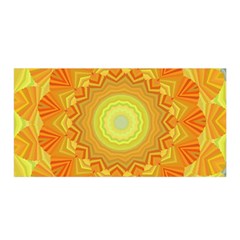 Sunshine Sunny Sun Abstract Yellow Satin Wrap by Nexatart