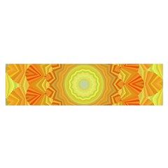 Sunshine Sunny Sun Abstract Yellow Satin Scarf (oblong) by Nexatart