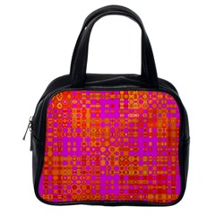 Pink Orange Bright Abstract Classic Handbags (one Side) by Nexatart