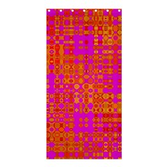 Pink Orange Bright Abstract Shower Curtain 36  X 72  (stall)  by Nexatart