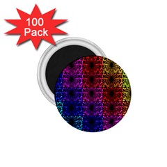 Rainbow Grid Form Abstract 1 75  Magnets (100 Pack)  by Nexatart