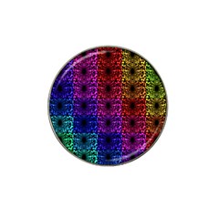 Rainbow Grid Form Abstract Hat Clip Ball Marker by Nexatart