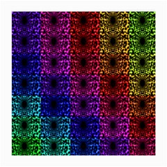 Rainbow Grid Form Abstract Medium Glasses Cloth (2-side) by Nexatart