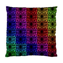 Rainbow Grid Form Abstract Standard Cushion Case (one Side) by Nexatart