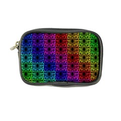 Rainbow Grid Form Abstract Coin Purse by Nexatart