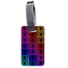 Rainbow Grid Form Abstract Luggage Tags (one Side)  by Nexatart