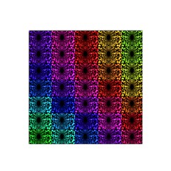 Rainbow Grid Form Abstract Satin Bandana Scarf by Nexatart