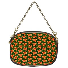 Background Wallpaper Flowers Green Chain Purses (two Sides)  by Nexatart