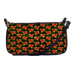 Background Wallpaper Flowers Green Shoulder Clutch Bags by Nexatart