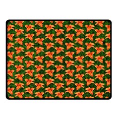 Background Wallpaper Flowers Green Double Sided Fleece Blanket (small)  by Nexatart