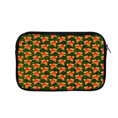 Background Wallpaper Flowers Green Apple Macbook Pro 13  Zipper Case by Nexatart