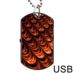 Fractal Mathematics Frax Hd Dog Tag Usb Flash (two Sides) by Nexatart