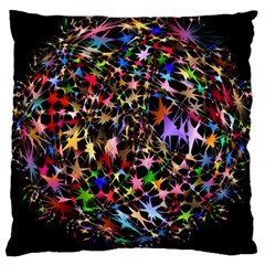 Network Integration Intertwined Large Cushion Case (one Side) by Nexatart