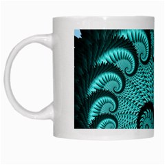 Fractals Texture Abstract White Mugs by Nexatart