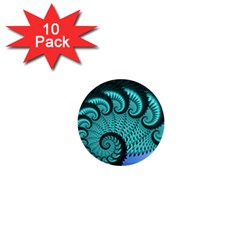 Fractals Texture Abstract 1  Mini Buttons (10 Pack)  by Nexatart