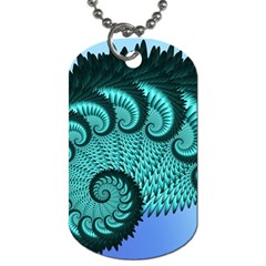 Fractals Texture Abstract Dog Tag (two Sides) by Nexatart