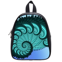 Fractals Texture Abstract School Bags (small)  by Nexatart