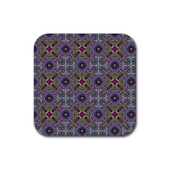 Vintage Abstract Unique Original Rubber Coaster (square)  by Nexatart