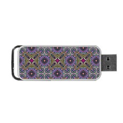 Vintage Abstract Unique Original Portable Usb Flash (two Sides) by Nexatart