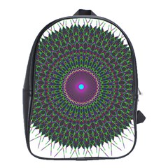 Pattern District Background School Bags (xl)  by Nexatart