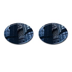 Graphic Design Background Cufflinks (oval) by Nexatart