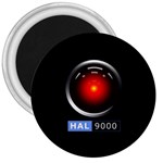 Hal 9000 3  Magnets Front