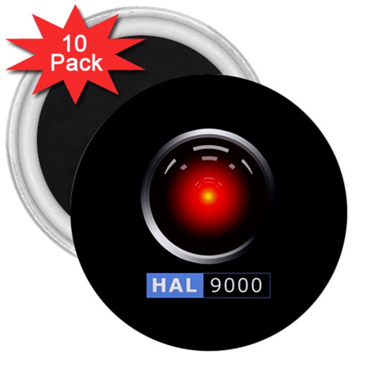 Hal 9000 3  Magnets (10 pack) 