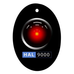 Hal 9000 Oval Ornament (Two Sides)