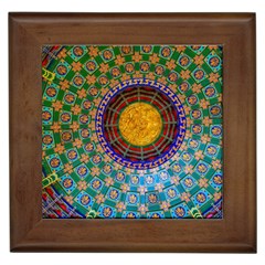 Temple Abstract Ceiling Chinese Framed Tiles by Nexatart