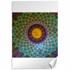 Temple Abstract Ceiling Chinese Canvas 20  X 30   by Nexatart