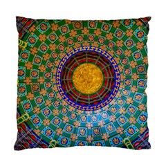 Temple Abstract Ceiling Chinese Standard Cushion Case (one Side) by Nexatart