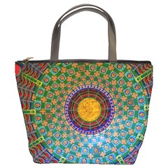 Temple Abstract Ceiling Chinese Bucket Bags by Nexatart