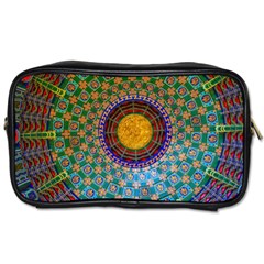 Temple Abstract Ceiling Chinese Toiletries Bags 2-side by Nexatart