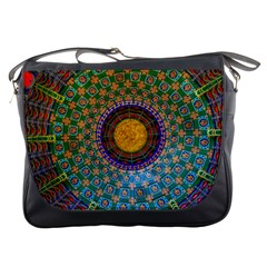 Temple Abstract Ceiling Chinese Messenger Bags by Nexatart