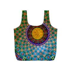 Temple Abstract Ceiling Chinese Full Print Recycle Bags (s)  by Nexatart