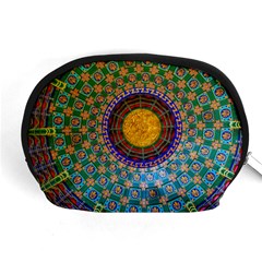 Temple Abstract Ceiling Chinese Accessory Pouches (medium)  by Nexatart